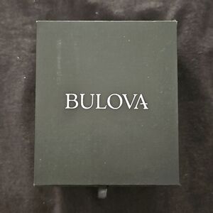 Bulova 96A135 Men's automatic dial watch with black leather strap